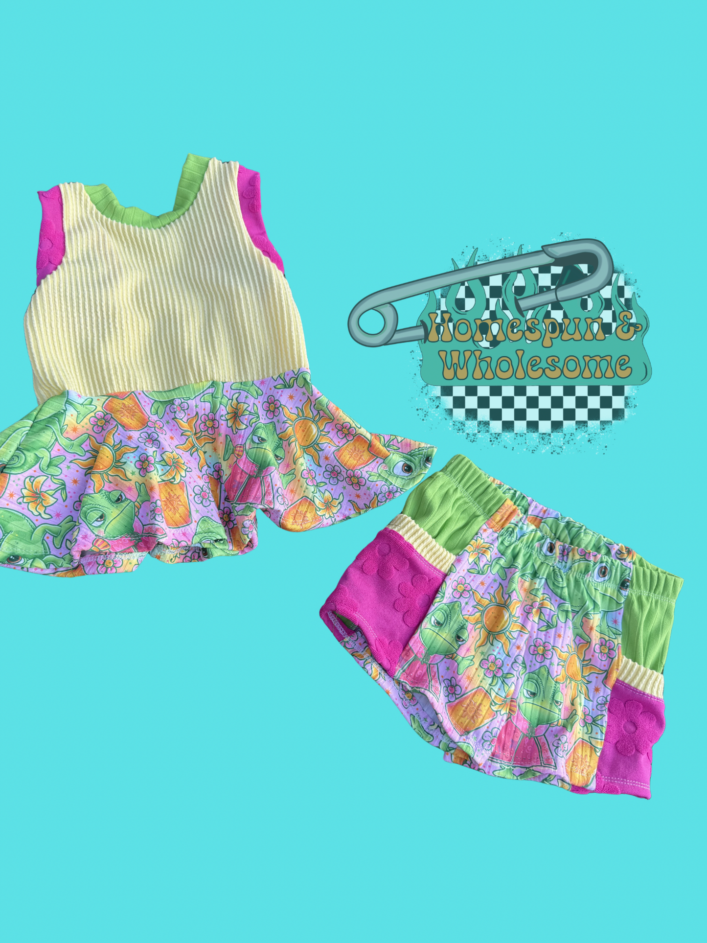 2T Kelsey peplum/Calista shorts